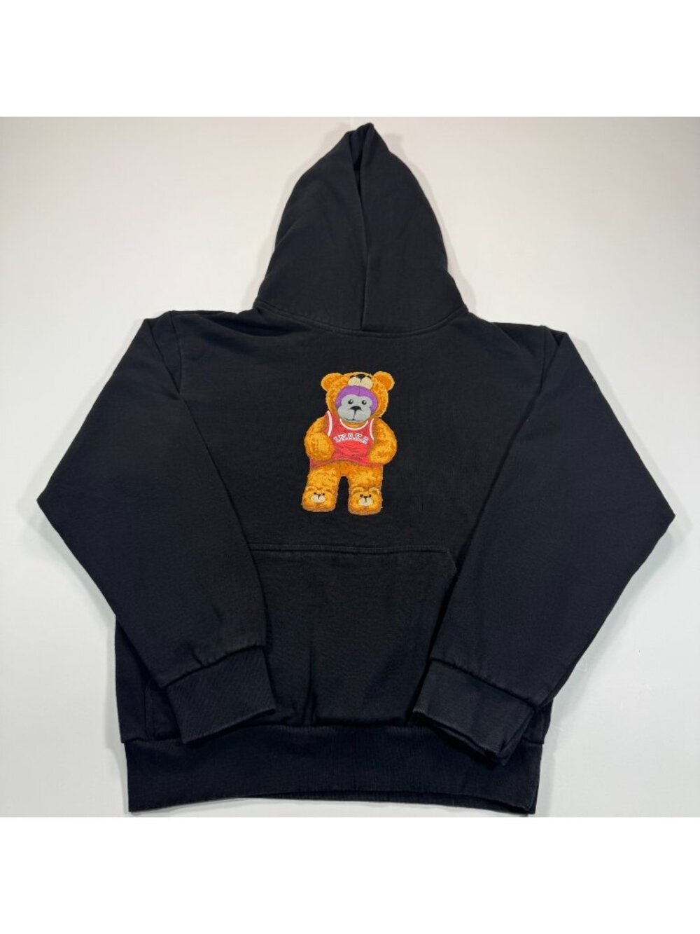 Inaka Power Hoodie Women S Black Teddy Bear Graphic Performance Athletic Workout
